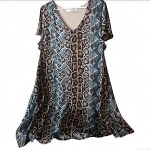 Snake Print V-Neck Dress Sold Out Pattern!